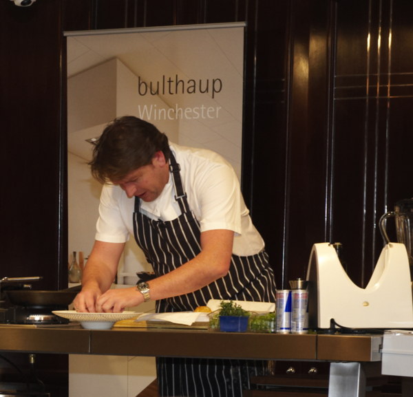 James Martin working at bulthaup b2 kitchen